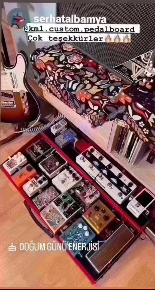 Özel tasarım kompakt pedalboard