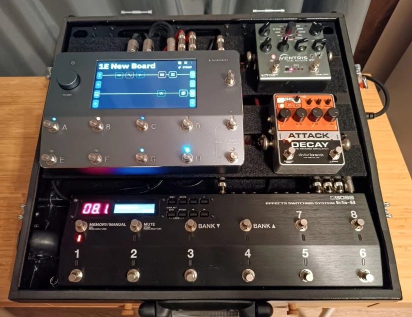 Özel tasarım kompakt pedalboard