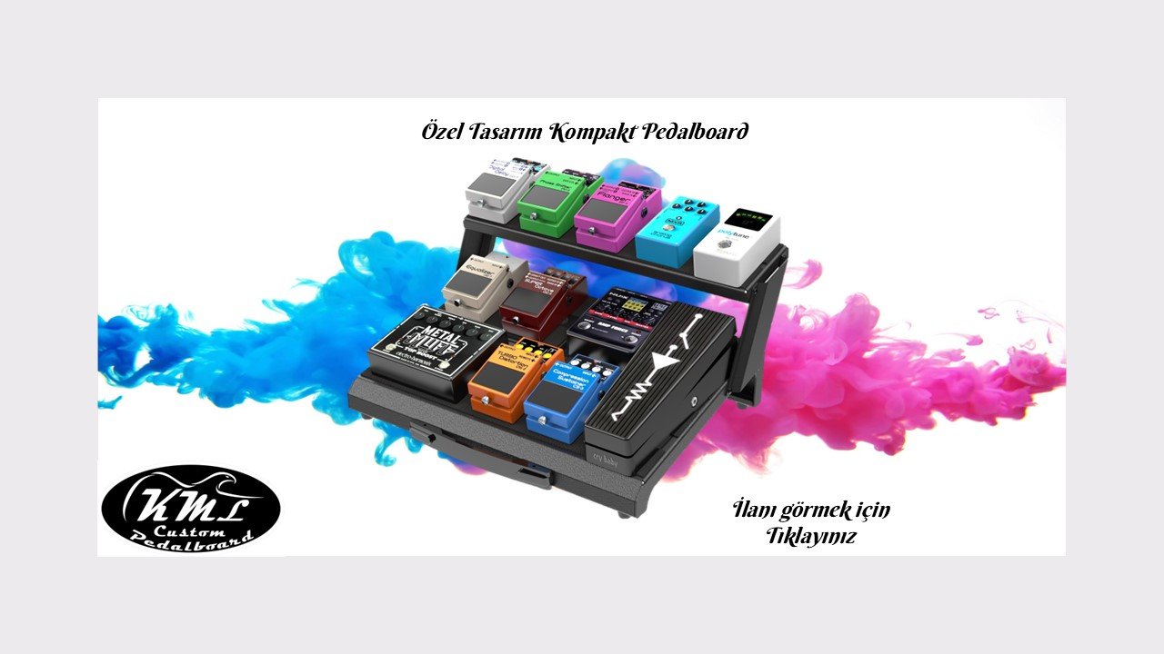 Özel tasarım kompakt pedalboard