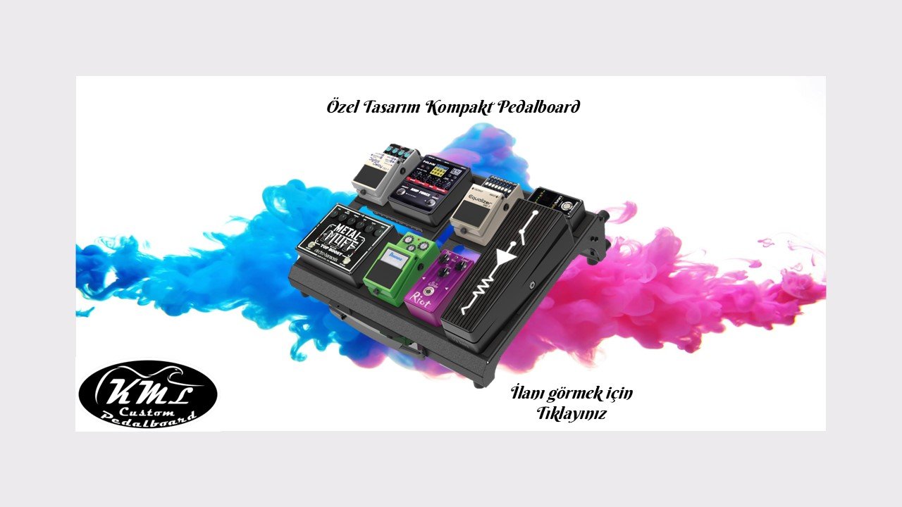Özel tasarım kompakt pedalboard